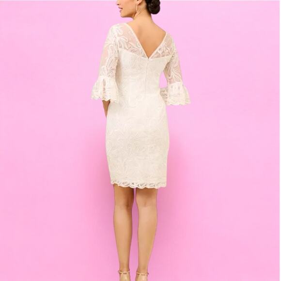 Adrianna Papell Soutache Embroidered Flare Sleeve Sheath Dress Size 4 & 6 NWT - Picture 2 of 7